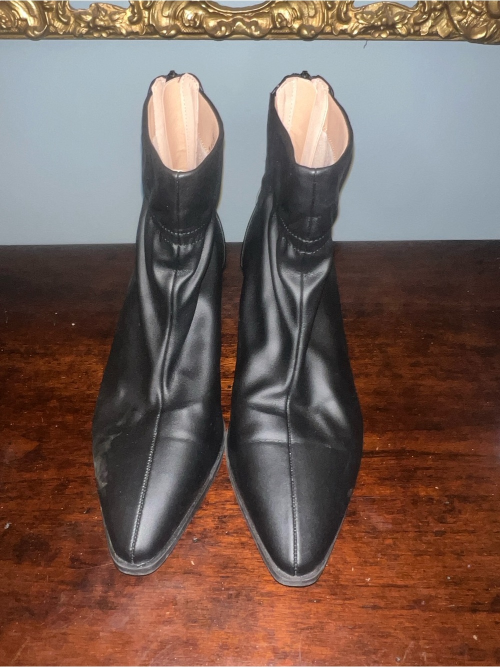 Women's Black Pointed Ankle Boots
